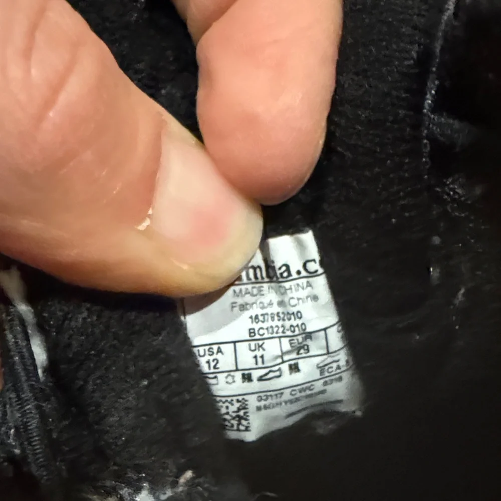 Columbia Black‎ Snowboots 12